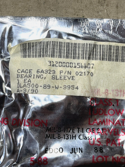 M-113A1 M-113A2 M-113A3 02170 SLEEVE BEARING 1284042 6774354 3120000156607 NOS