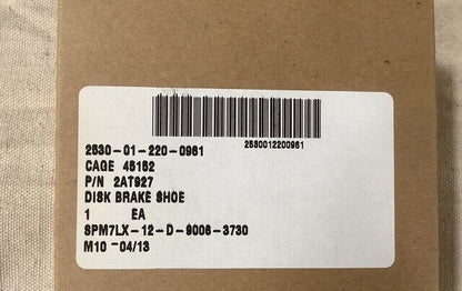 MILITARY HEMTT TRUCK, WRECKER 2AT927 3158 DISK BRAKE SHOE 2530-01-220-0961