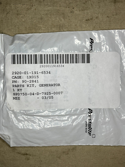M998 HMMWV PRESTOLITE 90-2841 ENGINE GENERATOR PART STARTER KIT 2920-01-191-6534