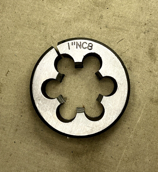 THREADING TOOL 1" X 8 UNC SPLIT DIE THREAD CUTTER TUNGSTEN STEEL 1"NC8