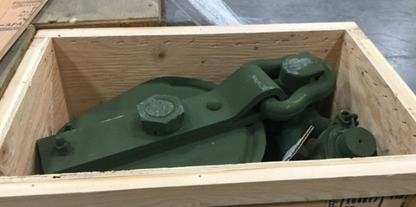 30 Ton, 10", 3/4" Wire Rope Snatch Block w/oblong swivel eye 8383238 Military