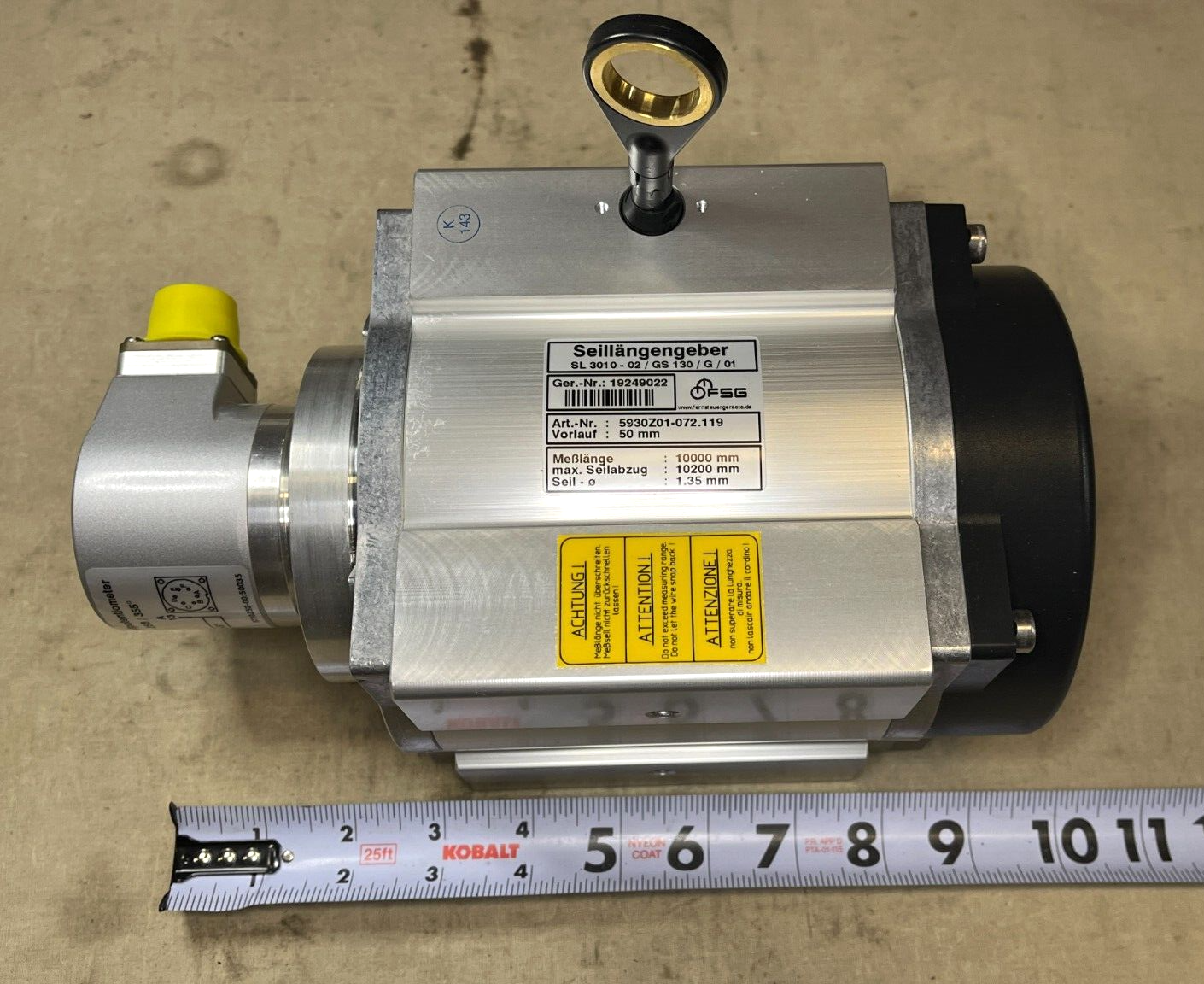 M FSG 5930Z01-072.119 ROPE LENGTH SENSOR FITS RT 240, DVD 6625-01-479-2232