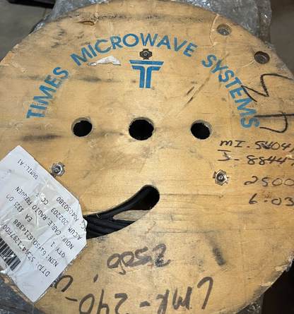 COMPLETE SPOOL OF GAMMA VACUUM RADIO FREQUENCY CABLE 360273 6145-01-621-4388