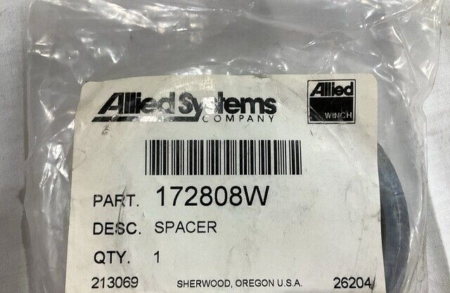 WINCH ATTACHMENT ALLIED SYSTEMS 172808W STRAIGHT SPACER 5365-01-585-1067