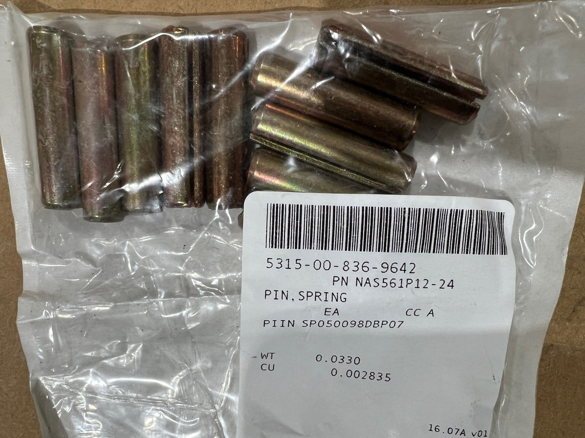 Spring Pin NAS561P12-24 NSN 5315-00-836-9642 - photo 2