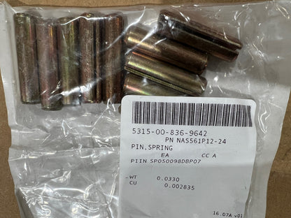 Spring Pin NAS561P12-24 NSN 5315-00-836-9642 - photo 2
