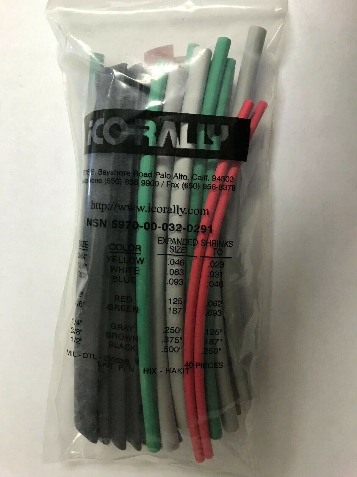 LGM-30 F-4 C/KC-135 M23053/5 ELECTRICAL CABLE INSU REPAIR KIT 5970-00-032-0291