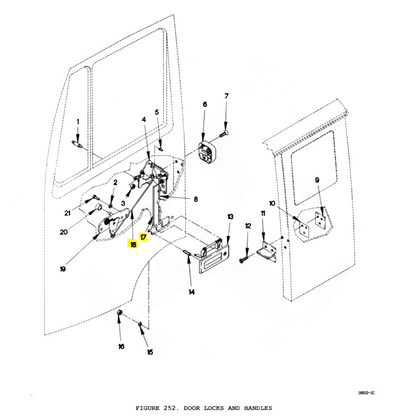 FMTVT/LMTV TRUCK 12417722-001 RIGID ROD DOOR LINK 12417722 3040-01-375-7397