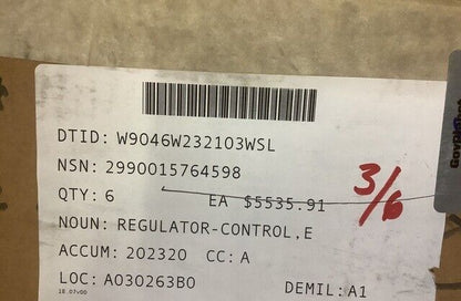 GENUINE MRAP CAT 322-3607 ENGINE ELECTRONIC REGULATOR CONTROL 2990-01-576-4598