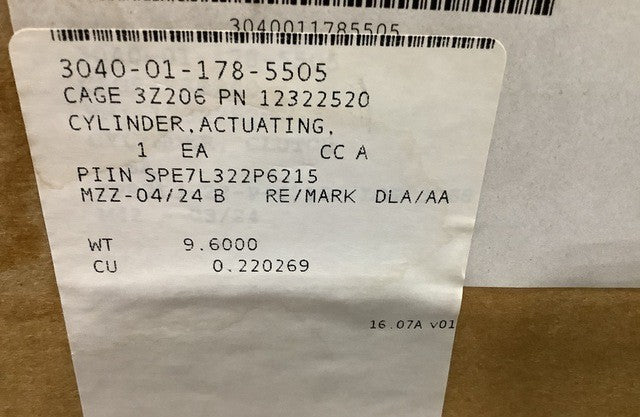 Actuating Cylinder M88A1 NSN 3040-01-178-5505 - photo 3