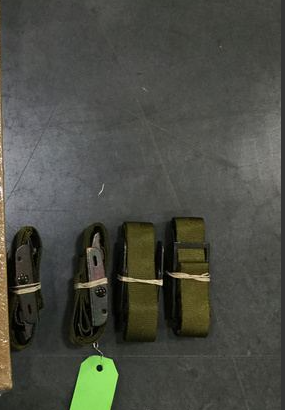 (4) M998 HMMWV Humvee Strap Webbing Strap, Webbing Storage RACK Military Strap
