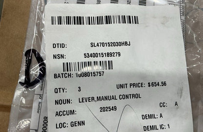 Control Lever 16100368-001 NSN 5340-01-518-9279 - photo 6