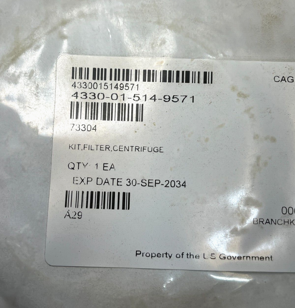 CAT C7 ENGINE FLUID PRESSURE FILTER PARTS KIT 10658352-021 4330-20-007-4533