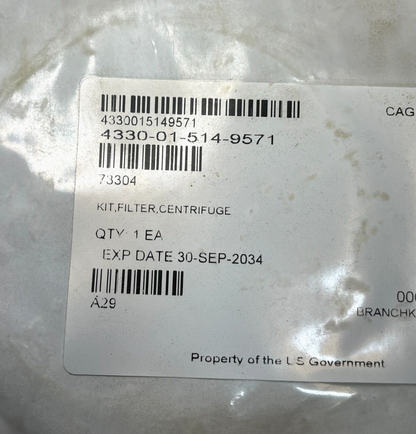 CAT C7 ENGINE FLUID PRESSURE FILTER PARTS KIT 10658352-021 4330-20-007-4533