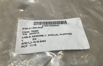MRAP-MATV OSHKOSH 3838214 CABLE ASSY DISP 36.0 CK6 8442311-1 6150-01-586-8648