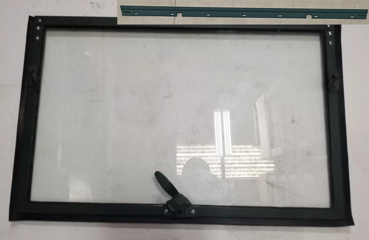 M35A2 Dodge M37 M43 INNER COMPLETE WINDSHIELD FRAME FOR 2.5 AND 5 TON W/ HINGE