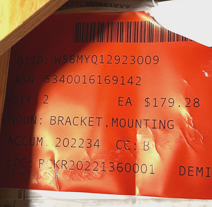 FMTV A1-38896D-002 BFT-2 TRANSCEIVER MOUNTING BRACKET 5340-01-616-9142 NOS