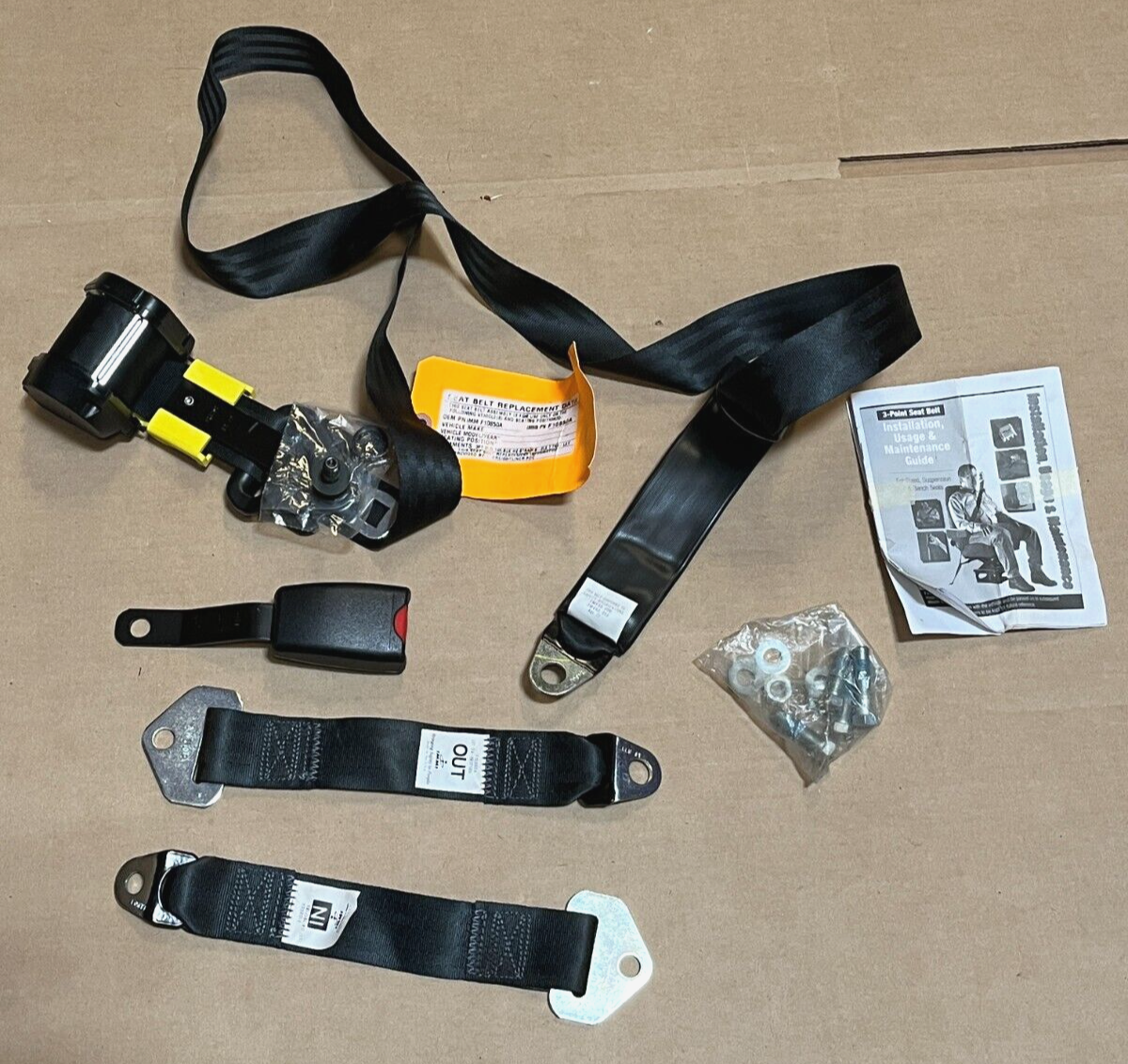 GENUINE IMMI 3-POINT SEAT BELT FOR FIXED, SUSPENSION, AND BENCH SEATS F10850A