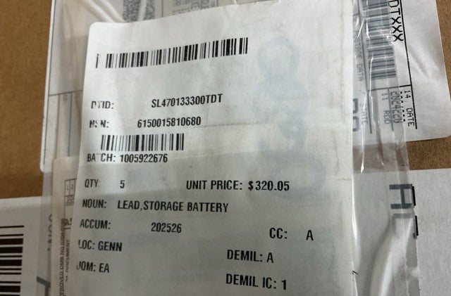 Battery Cable Lead MRP13043-001 NSN 6150-01-581-0680 - photo 3