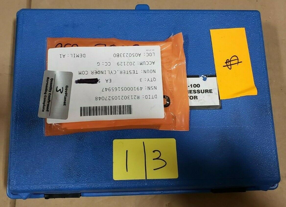 Kiene Diesel Indicator K-100 K-107 K-108 K-109 4910-00-516-5947 K-100	Tester