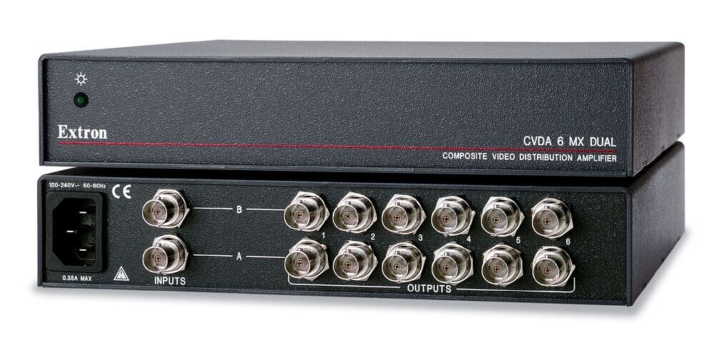 NEW EXTRON CVDA 6 MX DUAL COMPOSITE VIDEO DISTRIBUTION AMPLIFIER