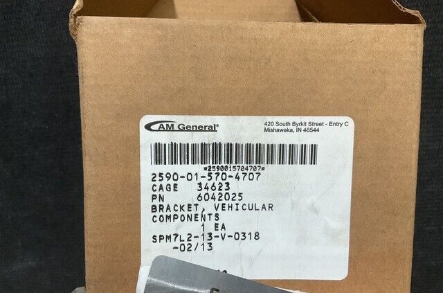 HMMWV HUMVEE M1151 M1152 M1167 LH C PILLAR BRACKET ASSY 6042025 2590-01-570-4707