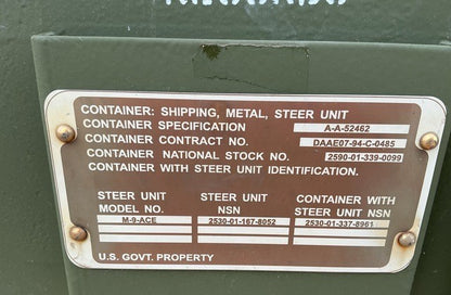 Steer Unit M9-ACE NSN 2530-01-337-8961 - photo 11