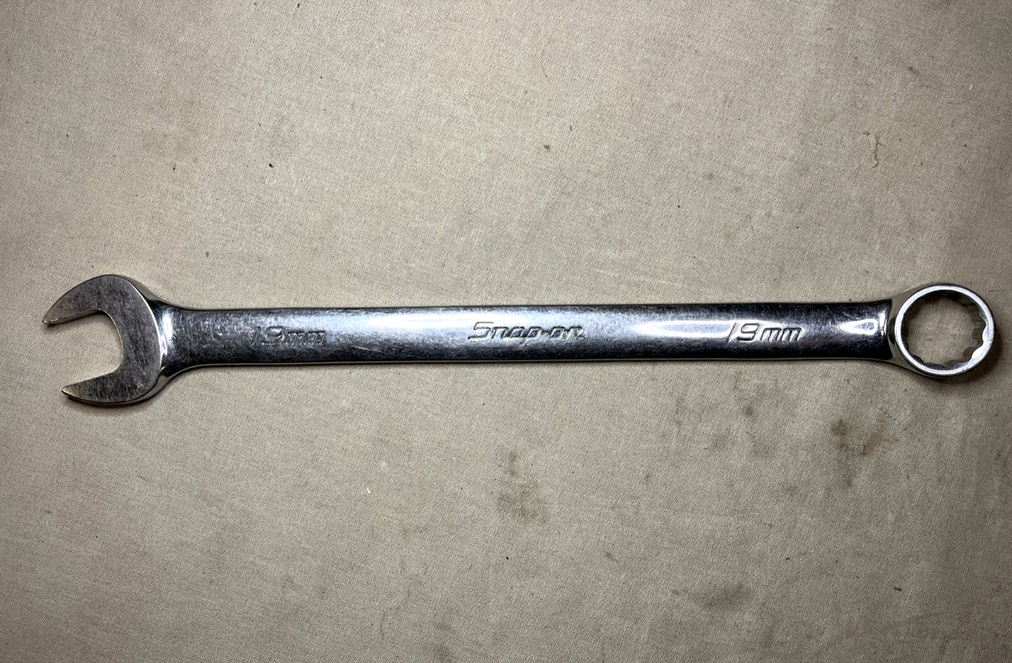 SNAP-ON OEXM190B 19MM 12-POINT COMBINAT BOX OPEN WRENCH HCW19MM 5120-01-430-2983