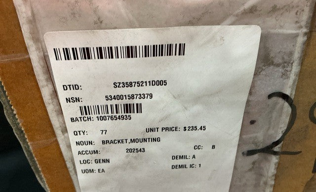 Mounting Bracket 3594125C1 NSN 5340-01-587-3379 - photo 3