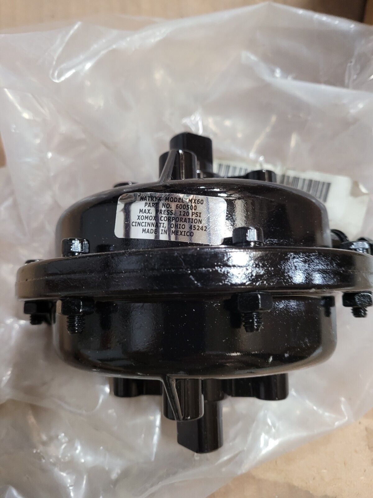 New MX60 600500 Hydraulic-pneumatic Actuator Valve 120 PSI 4810-01-578-3152