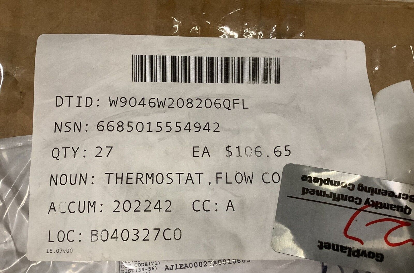 MRAP GAUGE ELECTRONIC TRANSMISSION OIL TEMPERATURE 3533885C1 6685-01-555-4942