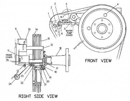 HMMWV A1 CATERPILLAR 6N7053 60 AMP, 100 AMP BELTS V MATCHED SET 3030-01-118-7494