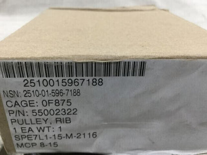 GENERAL DYNAMICS RIB PULLEY 55002322 2510015967188 2510-01-596-7188 USA