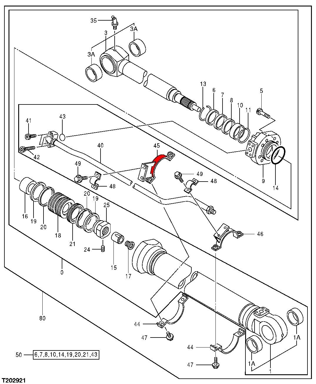 JOHN DEERE 8046730 LOOP CLAMP CRLS HYEX TYPE1 MODEL 230 LCR HX1 5340-01-474-9855