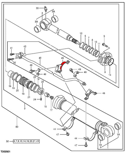 JOHN DEERE 8046730 LOOP CLAMP CRLS HYEX TYPE1 MODEL 230 LCR HX1 5340-01-474-9855
