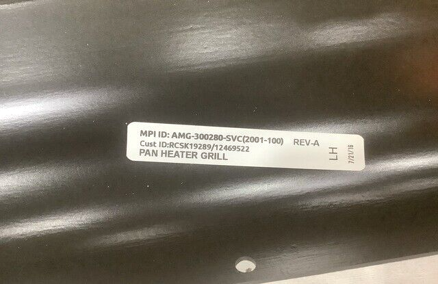 M998 HMMWV, M997A2 12469522 DRIP PAN HEATER GRILL SET LH RH 4940-01-496-2178 USA