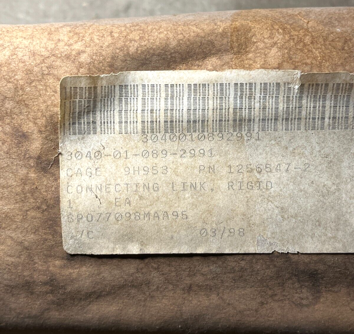 M939 M818 M931 M936 5 TON RIGID CONNECTING LINK 12256547-2 3040-01-089-2991