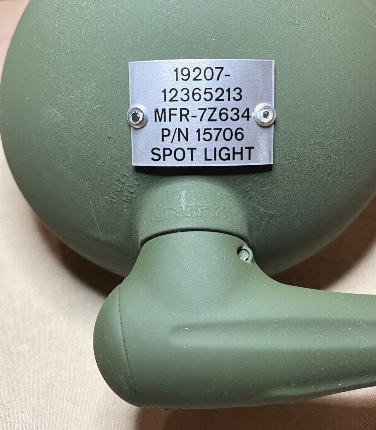 M88A2 RECOVERY VEHICLE UNITY 15706 12365213 SPOTLIGHT ASSY 6220-01-425-3579 USA