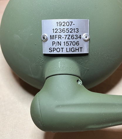 M88A2 RECOVERY VEHICLE UNITY 15706 12365213 SPOTLIGHT ASSY 6220-01-425-3579 USA