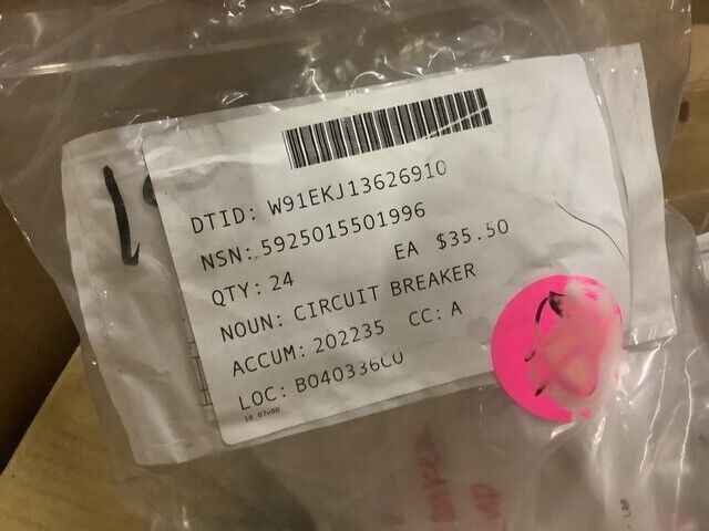 Kampi Components SP 4356-25 Circuit Breaker 25A 5925-01-550-1996 RG-31 MRAP MMPV