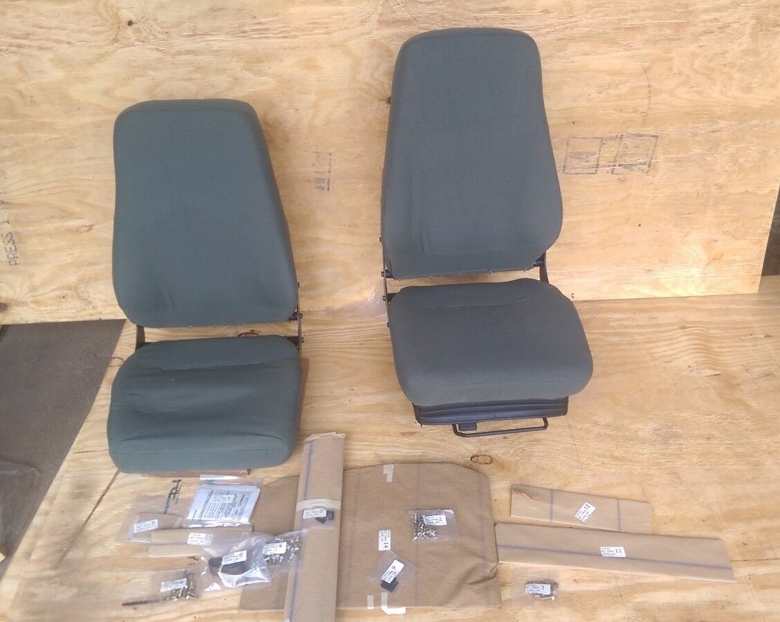 (4) High Back SEAT KIT M998 HMMWV Humvee GREEN Driver 3 Commander Seat ...