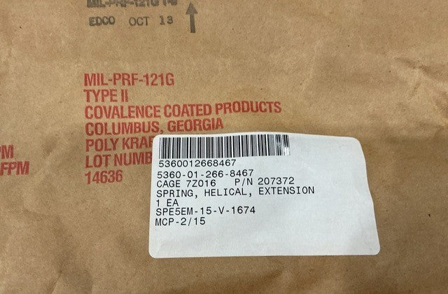 Extension Helical Spring 207372 NSN 5360-01-266-8467 - photo 3