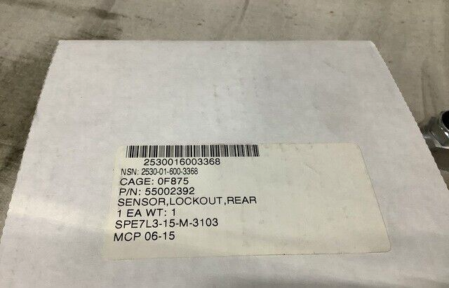 GENERAL DYNAMICS 55002392 REAR STEERING LOCKOUT SENSOR 2530-01-600-3368 USA