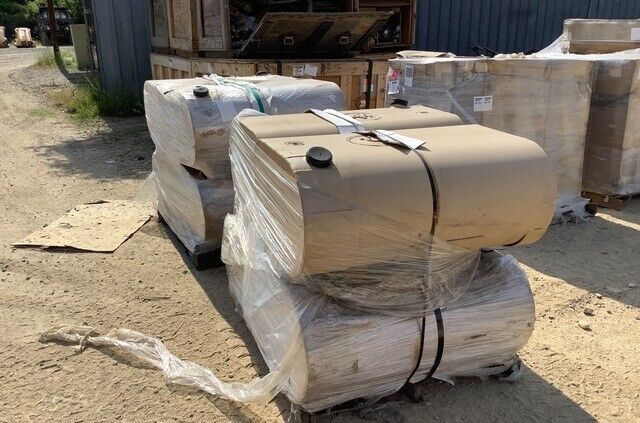 GENUINE MRAP 3819955C93 TAN VEHICULAR HEATER FUEL TANK 57 GAL, LEFT SIDE MOUNTED