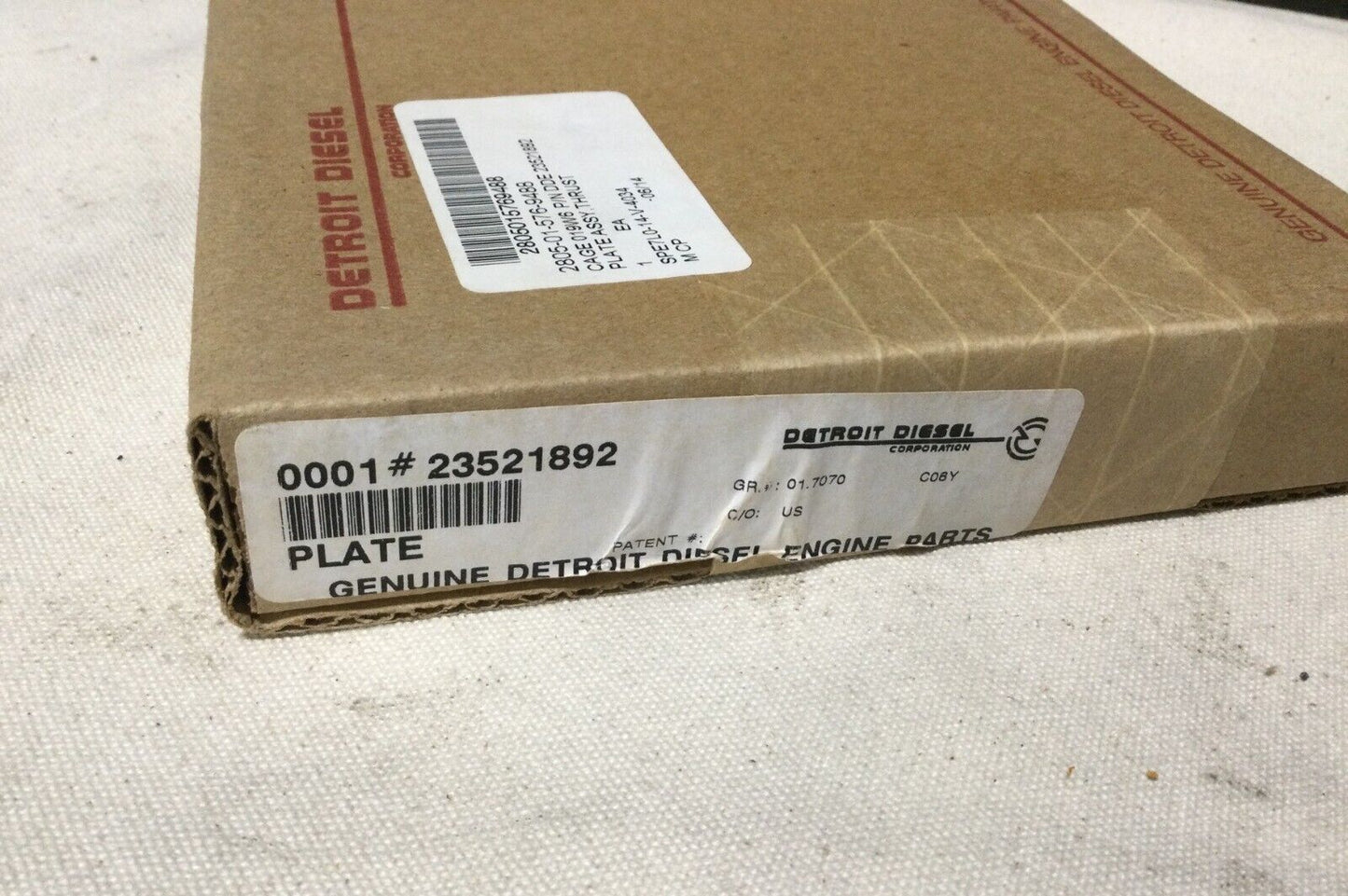 M915A5 TRUCK 23521892 DETROIT THRUST PLATE ASSY DDE 23521892 2805-01-576-9488