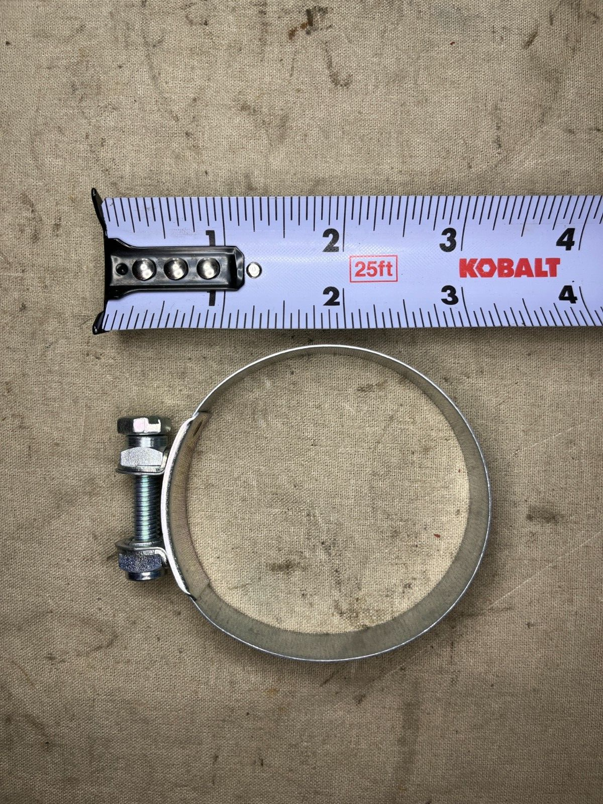STAINLESS STEEL GEAR HOSE CLAMP 129625 2'' PIPE ADJUSTABLE WORM 4730-12-357-6687