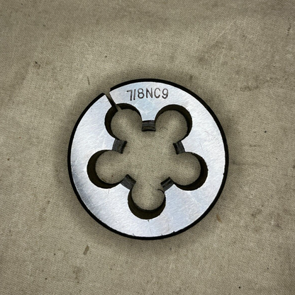 THREADING TOOL 7/8" X 9 SPLIT DIE TUNGSTEN STEEL 7/8NC9