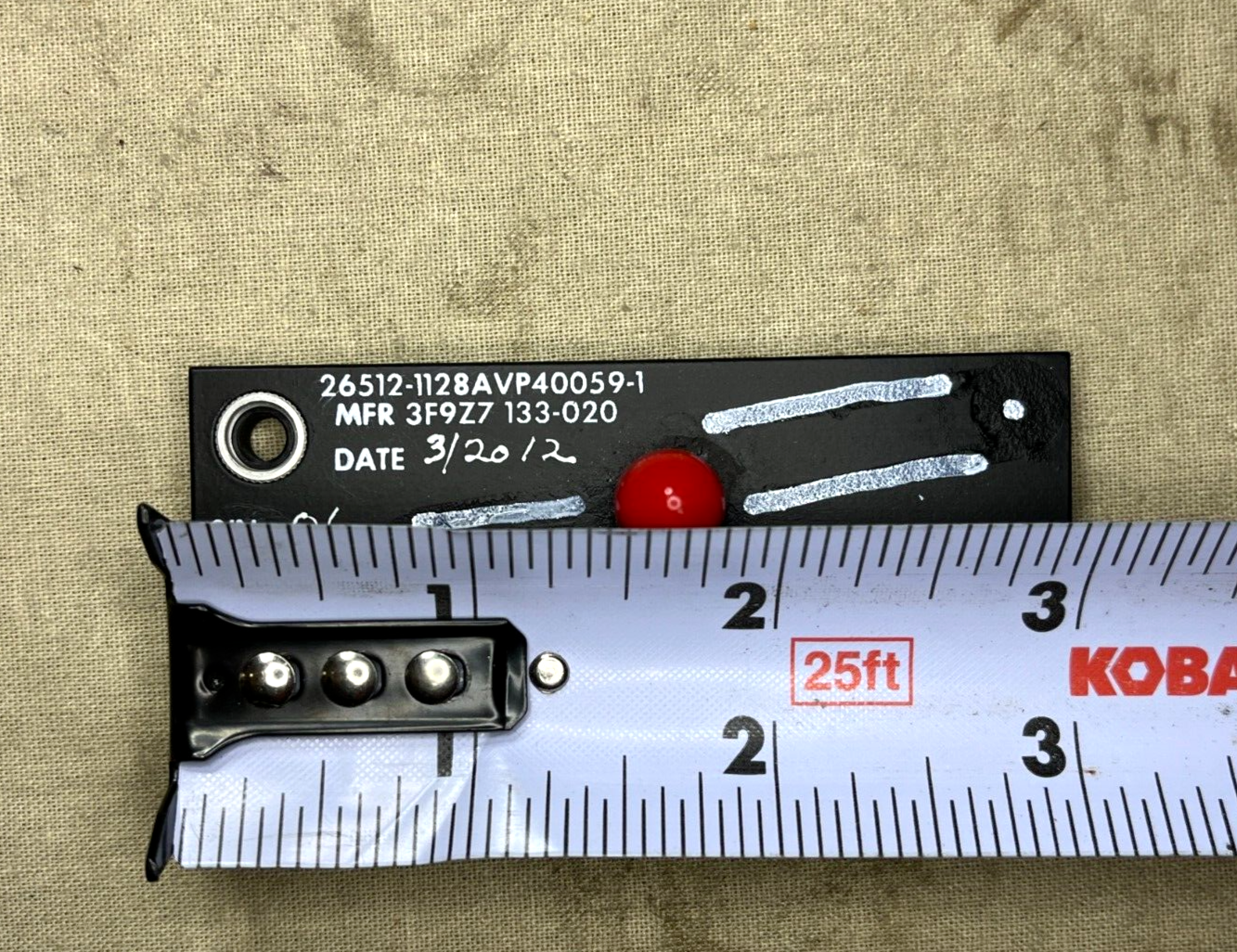 AIRCRAFT PROWLER EA-6B 1128AVP40059-1 IDENTIFI PLATE ASSEMBLY 1560-00-444-7889