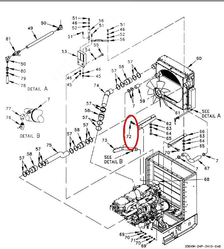 HEXAGON HEAD CAP SCREW 9/16-12 X 2 MS90728-140 197-520 860-520 5305-00-716-7606