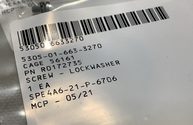 Washer Screw R0172735 NSN 5305-01-663-3270 - photo 2